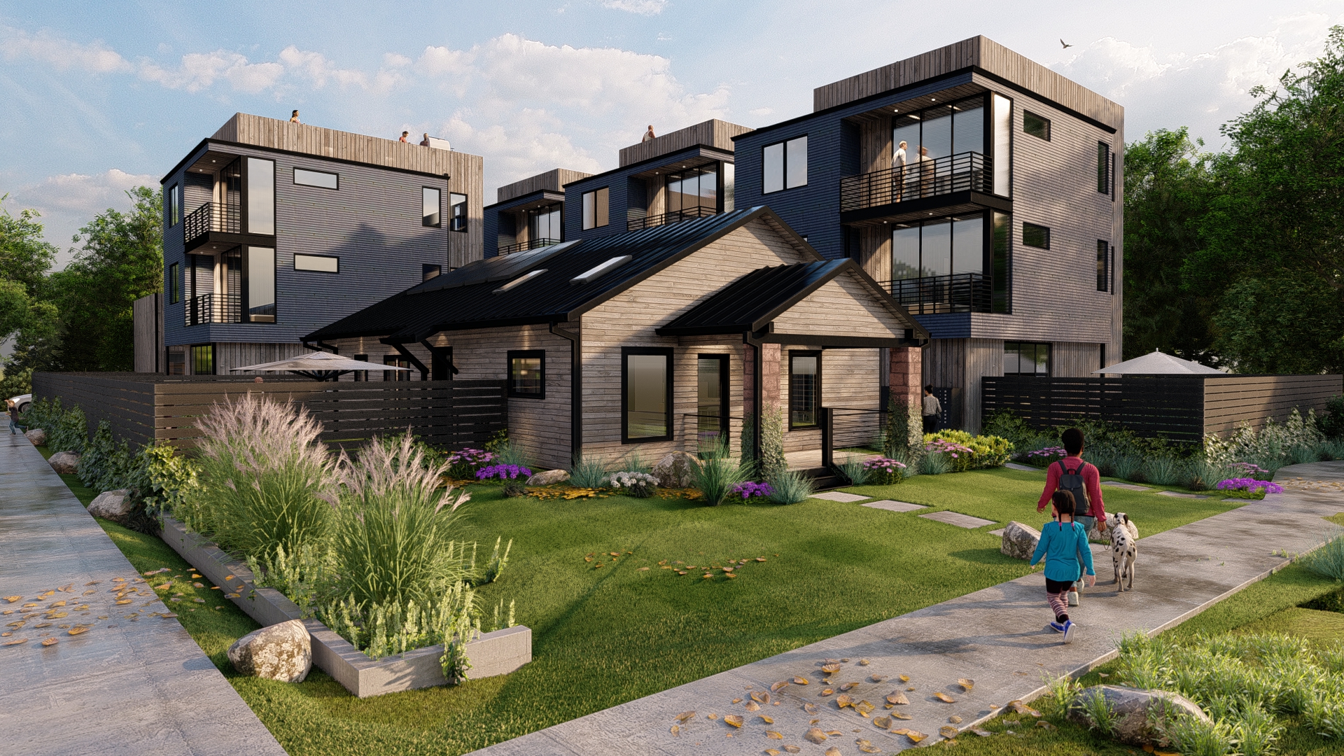 milehimodern Brings a Historic Cottage and 4 Luxury Townhomes to Market