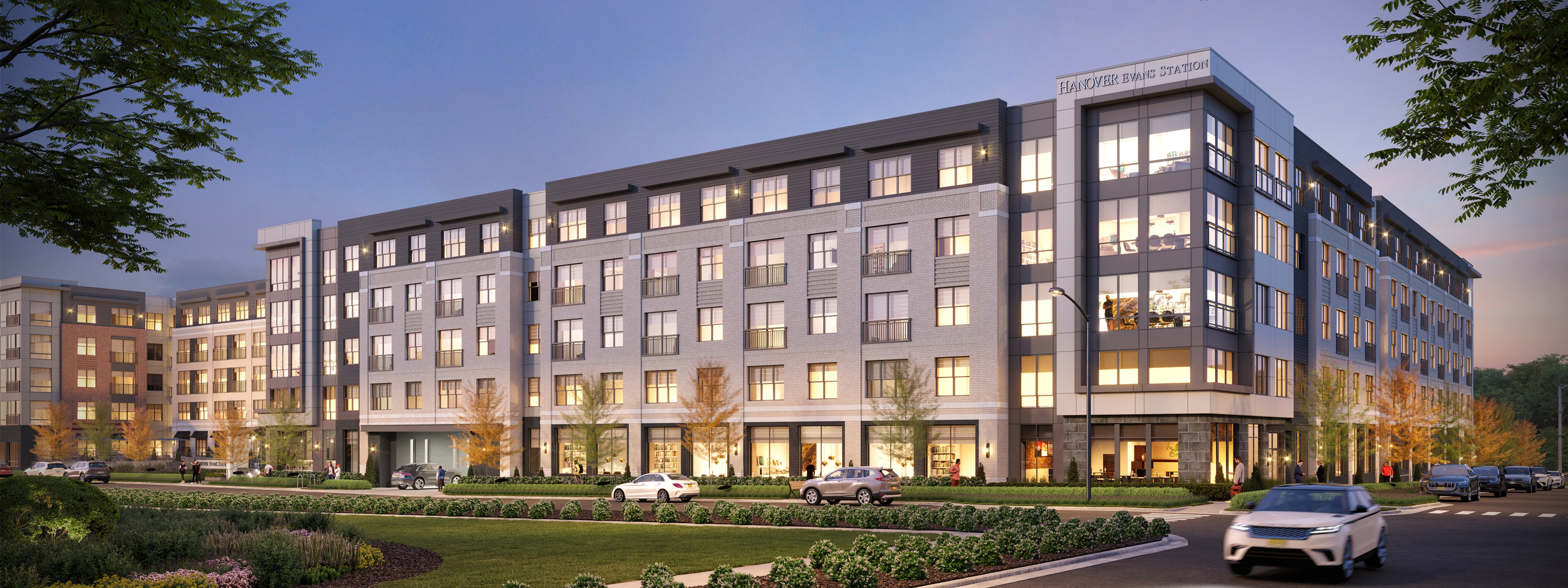 Hanover Evans Station begins pre-leasing as completion nears.